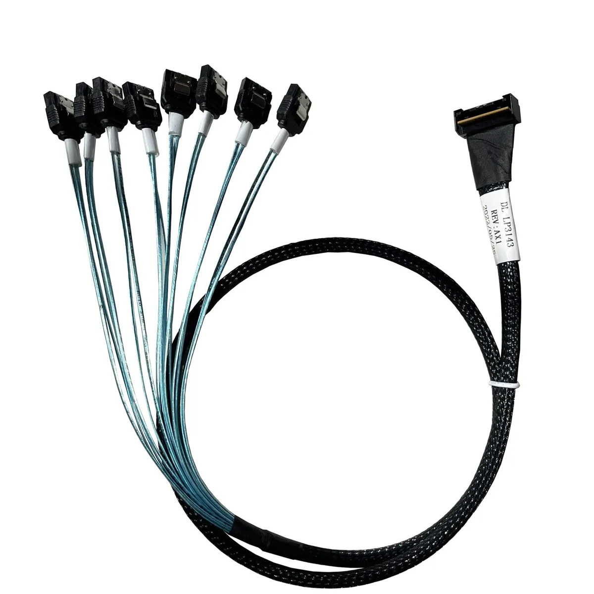 Vszerda Vszerda DL-LP3143 SlimSAS 8X 74pin to 8× SATA 7pin 80cm — product photo