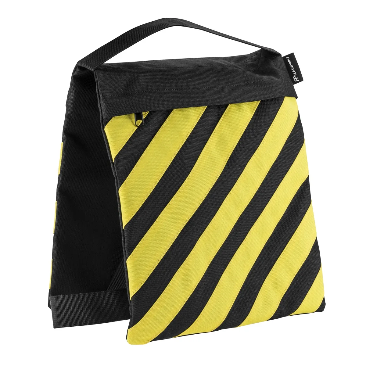Flashpoint Brand Flashpoint Empty Saddle Sandbag 27 lb Yellow &amp; Black Stripes — product photo