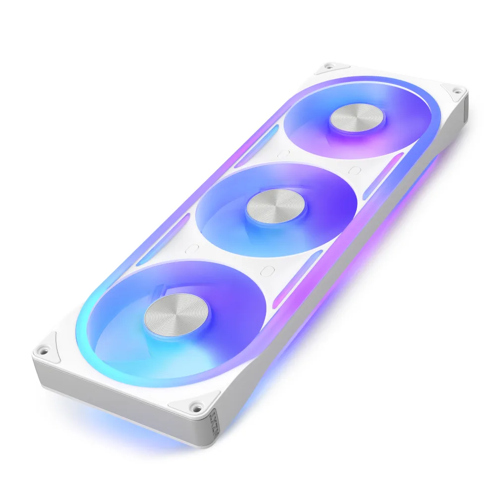 NZXT NZXT RF-E36US-WA 360mm triple fan 11 blades 96 RGB 60 CFM 2.4 mmH2O 32.2 dBA — product photo
