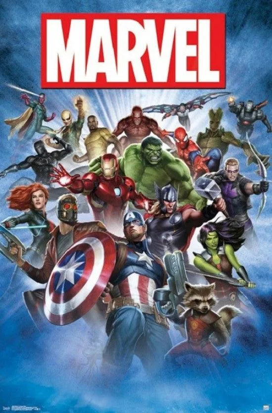 Marvel Comics Super Hero Breakout poster print 22 x 34 inches on premium heavy stock paper