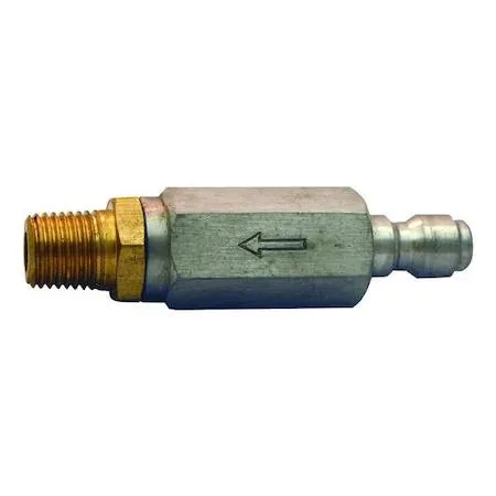 Brass and stainless steel turbo nozzle filter with quarter-inch quick-connect plug