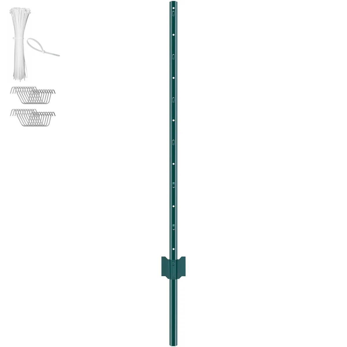 VEVOR VEVOR 10 Pack 4ft U-Channel Steel Fence Posts Green — product photo