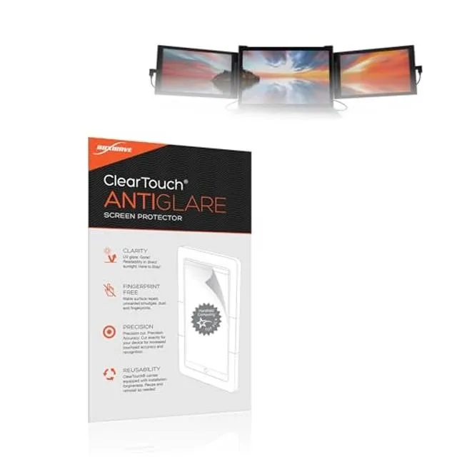 Boxwave BoxWave ClearTouch Anti-Glare Screen Protector for Xebec Tri-Screen 2-Pack 2 in 1 accessory — product photo