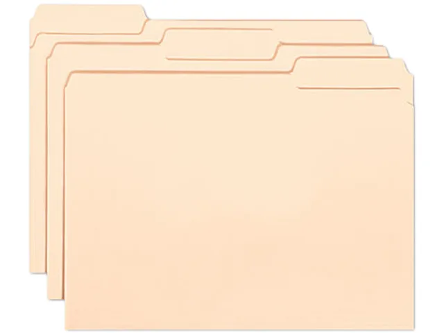 Smead Smead 10230 Interior File Folder 1/3 Cut Top Tab Letter Manila 11-pt Stock 100/Box — product photo