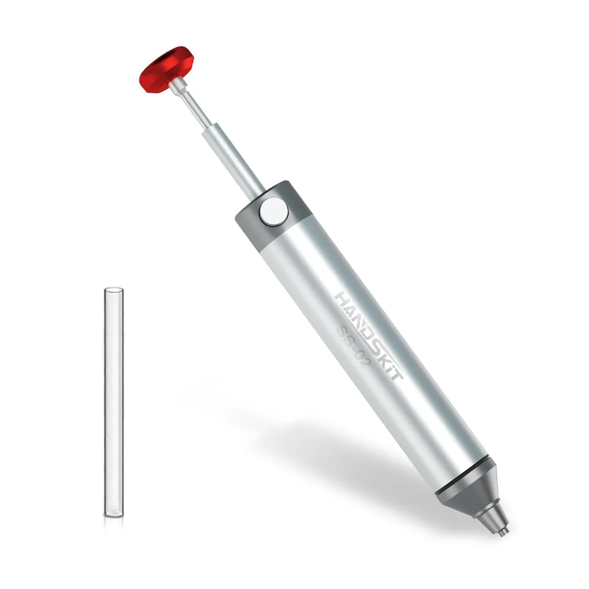 HANDSKIT solder sucker with metal body and heat resistant silicone nozzle