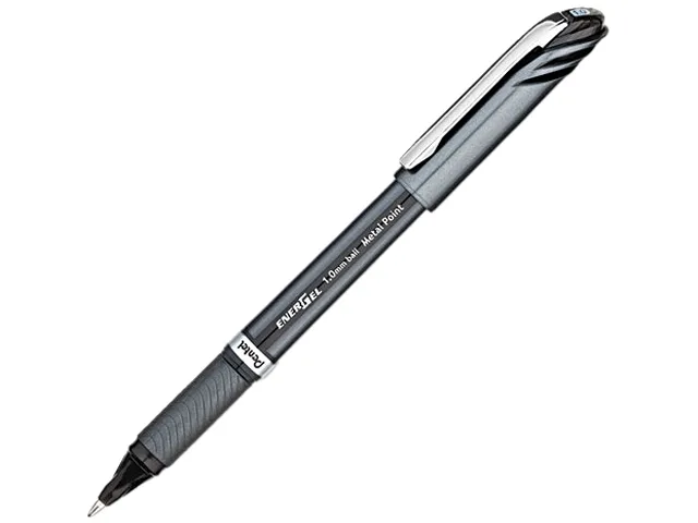 Pentel of America, Ltd. Pentel of America, Ltd. BL30A EnerGel NV Liquid Roller Ball Stick Gel Pen, Black Ink, Bold — product photo