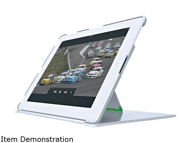Leitz high-gloss white iPad 2/3/4 cover with built-in stand