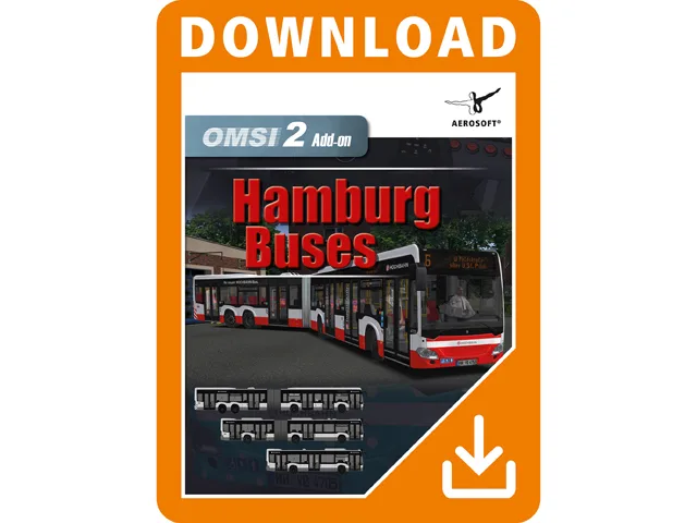 Aerosoft GmbH Aerosoft GmbH 46530 OMSI 2 Add-on Hamburger Buspaket downloadable game — product photo
