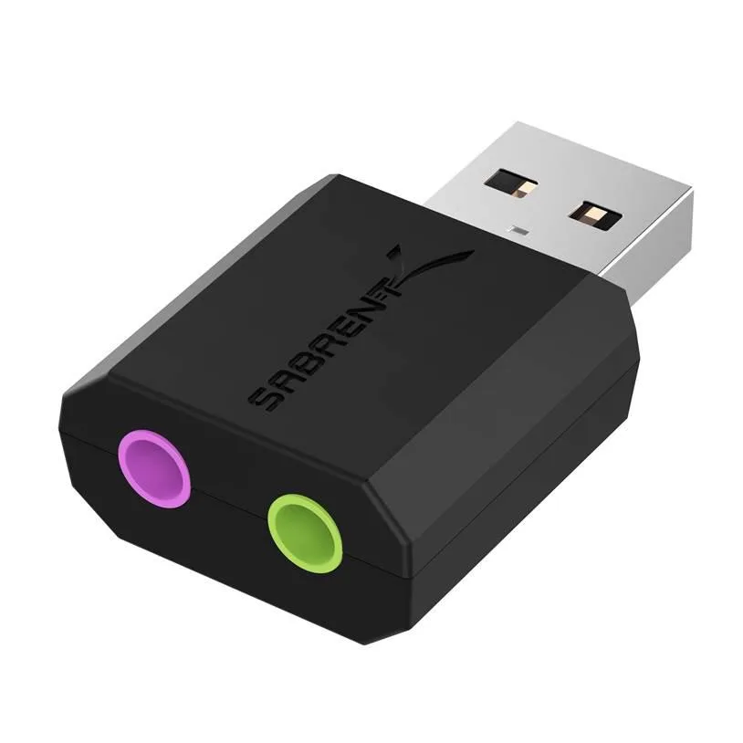 Sabrent Sabrent AU-MMSA USB 2.0 stereo sound adapter — product photo