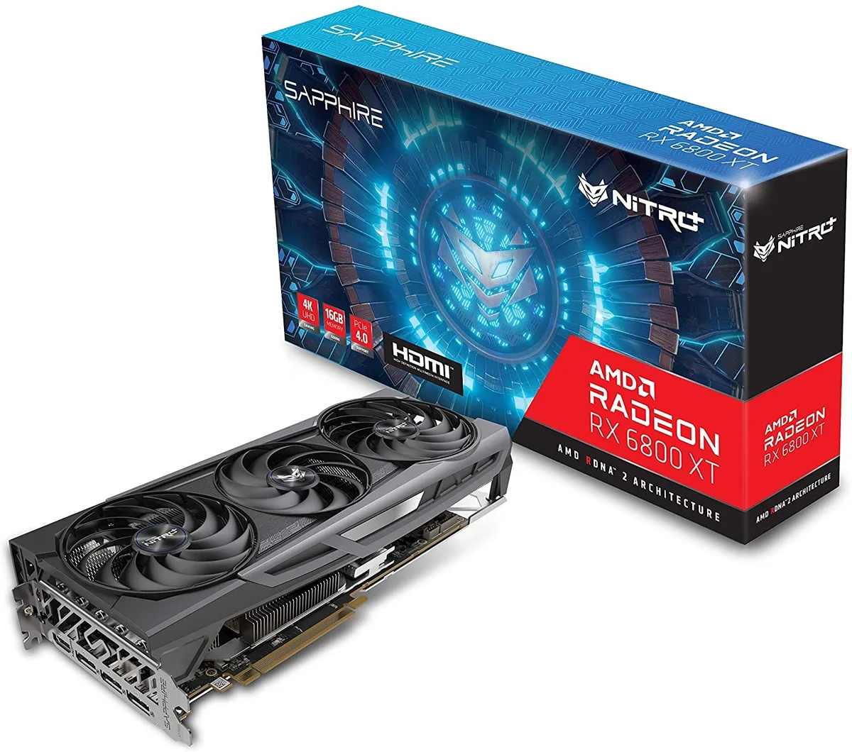 Sapphire Tech Sapphire Tech 11304-02-20G Nitro+ AMD Radeon RX 6800 XT graphics card — product photo