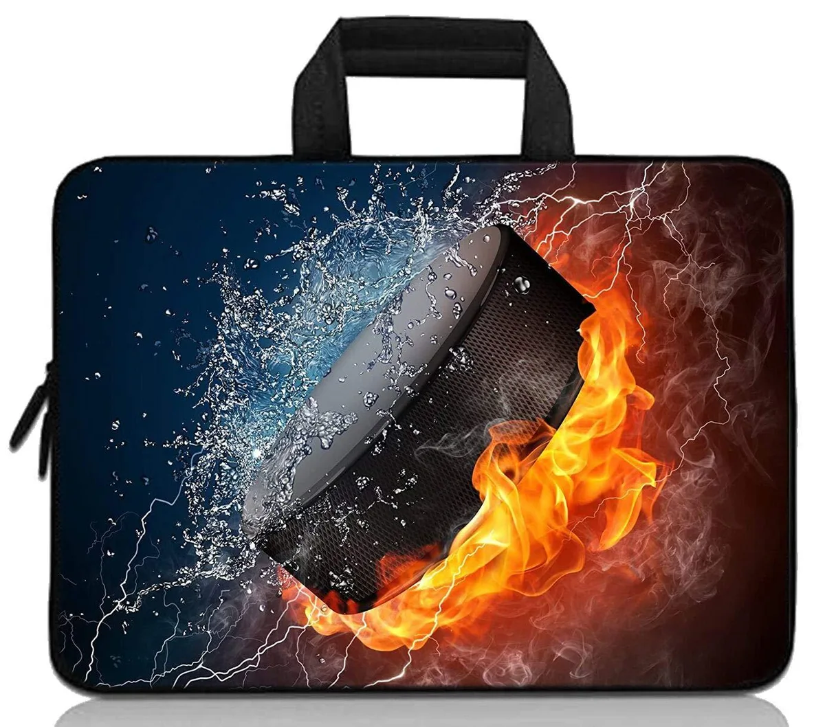Baocool 11.6-12.2 inch Neoprene Laptop Sleeve Ice Hockey Fire — product photo