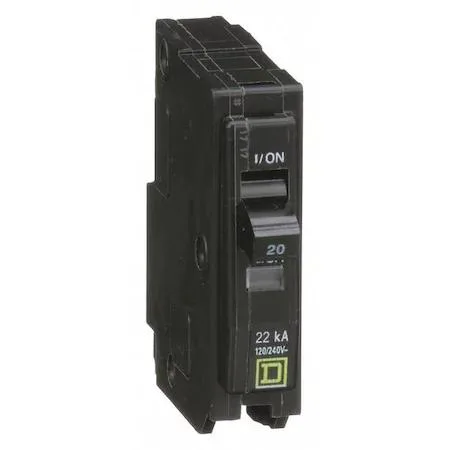 SQUARE D SQUARE D QO120VH 20A 1 Pole 120/240V circuit breaker — product photo