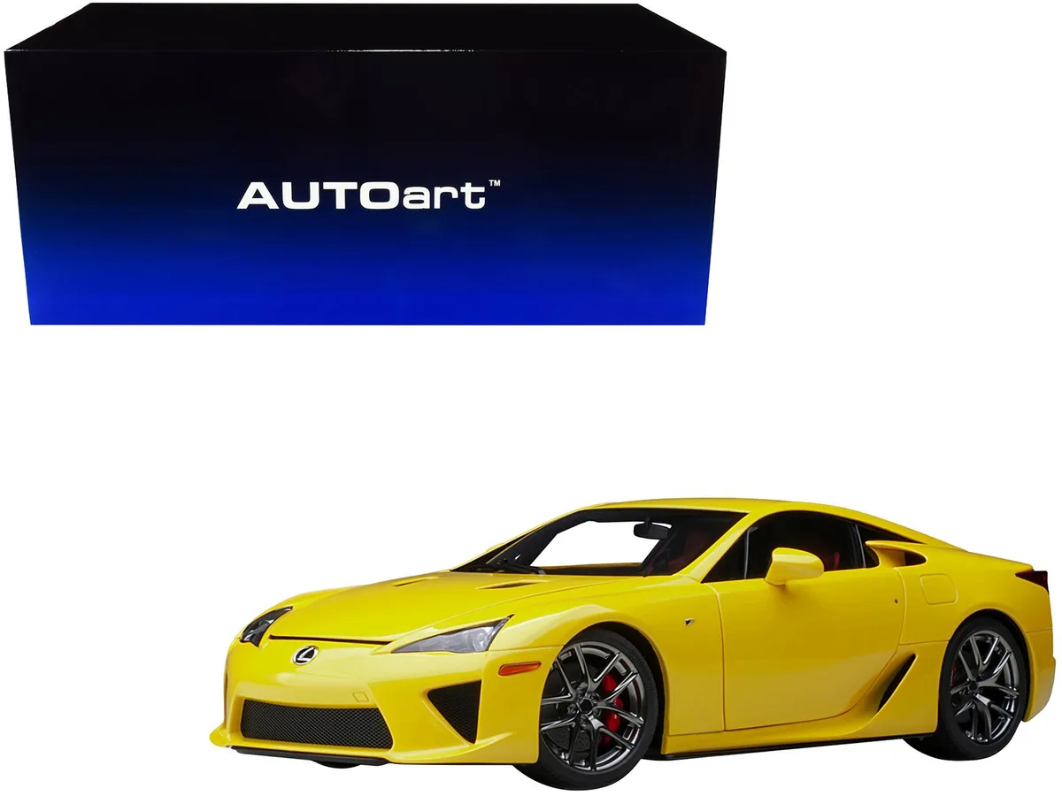 Autoart Autoart Lexus LFA Pearl Yellow Red Black Interior 1/18 Vehicle 78854 — product photo