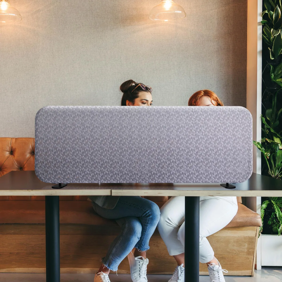 DECOLAB DECOLAB Freestanding Desk Divider 48x18 Inch Dandelion — product photo