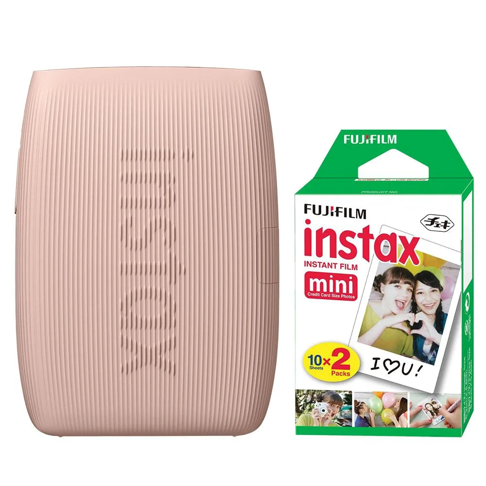 FUJIFILM FUJIFILM INSTAX MINI LINK 3 Rose Pink Smartphone Printer + 20 Film Sheets — product photo