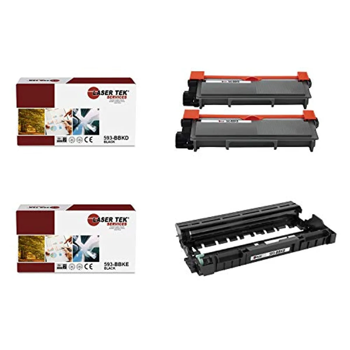 Laser Tek Services Laser Tek Services 593-BBKD/593-BBKE Toner &amp; Drum Combo — product photo