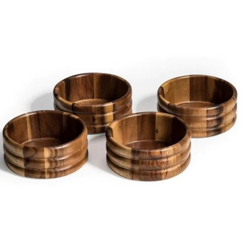 Kalmar Home Kalmar Home Acacia Wood Salad Bowls Set of 4 2.5 — product photo
