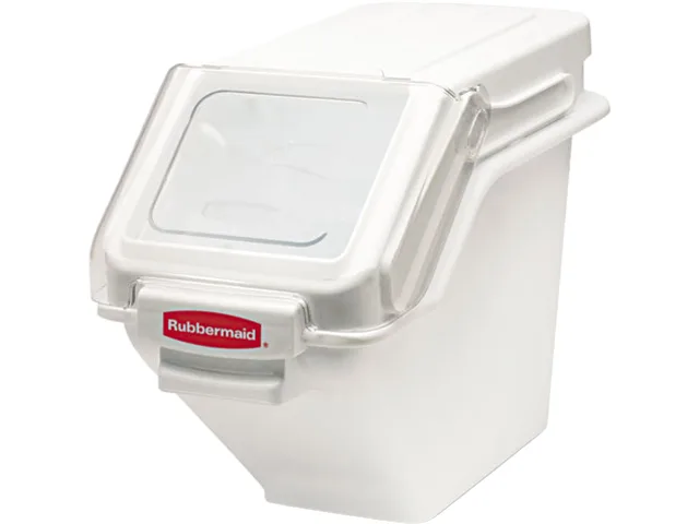Rubbermaid Commercial Rubbermaid Commercial RCP 9G57 WHI 100-cup ingredient bin with scoop — product photo