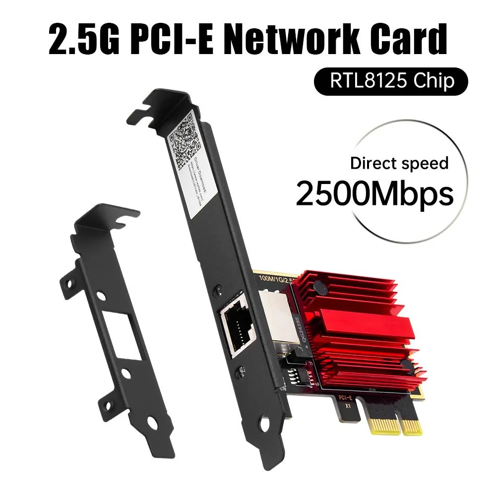 DERAPID DERAPID RTL8125 2.5Gbps PCIe x1 Ethernet Card — product photo