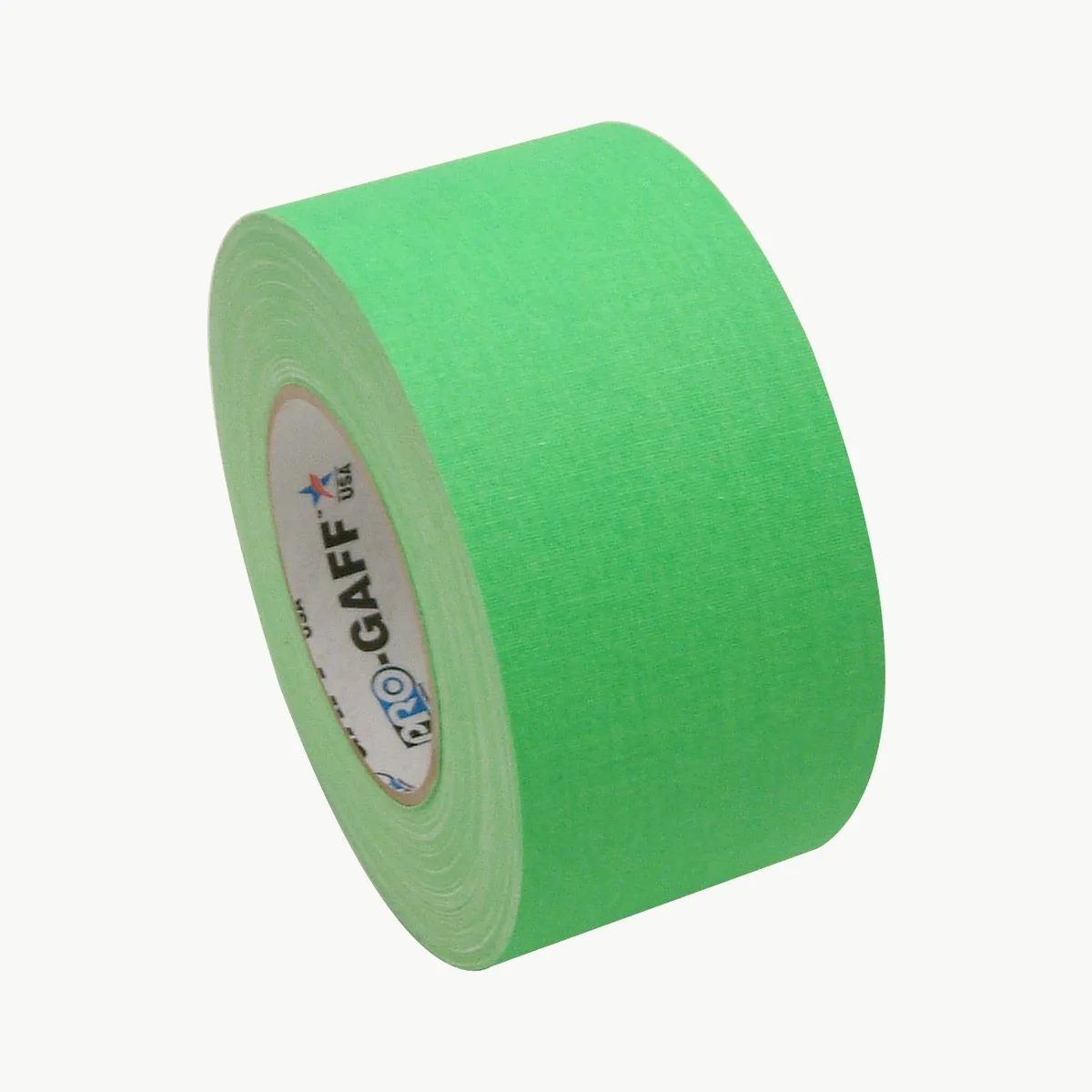 Roll of fluorescent green matte cloth tape 50 yds