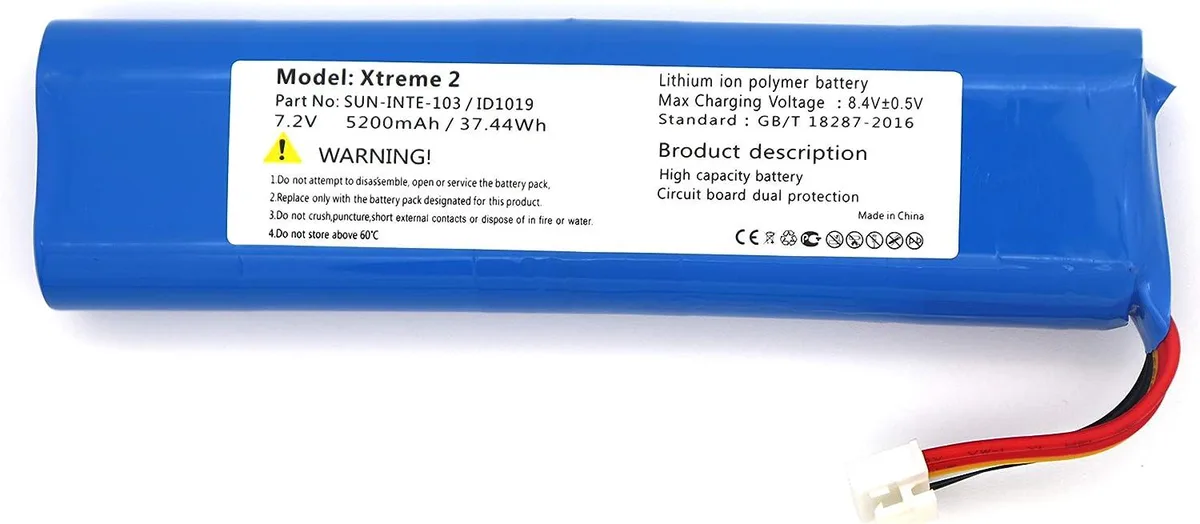myVolts myVolts Replacement Battery for JBL Xtreme 2 5200mAh 7.4V — product photo
