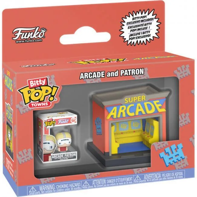 Funko Funko 93093 Bitty POP! Towns City Arcade Patron action figure — product photo