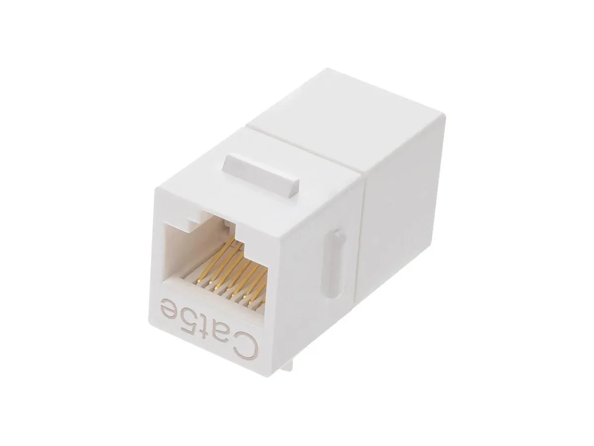 Monoprice Inc. Monoprice 107302 Cat5e RJ45 Keystone Coupler White — product photo