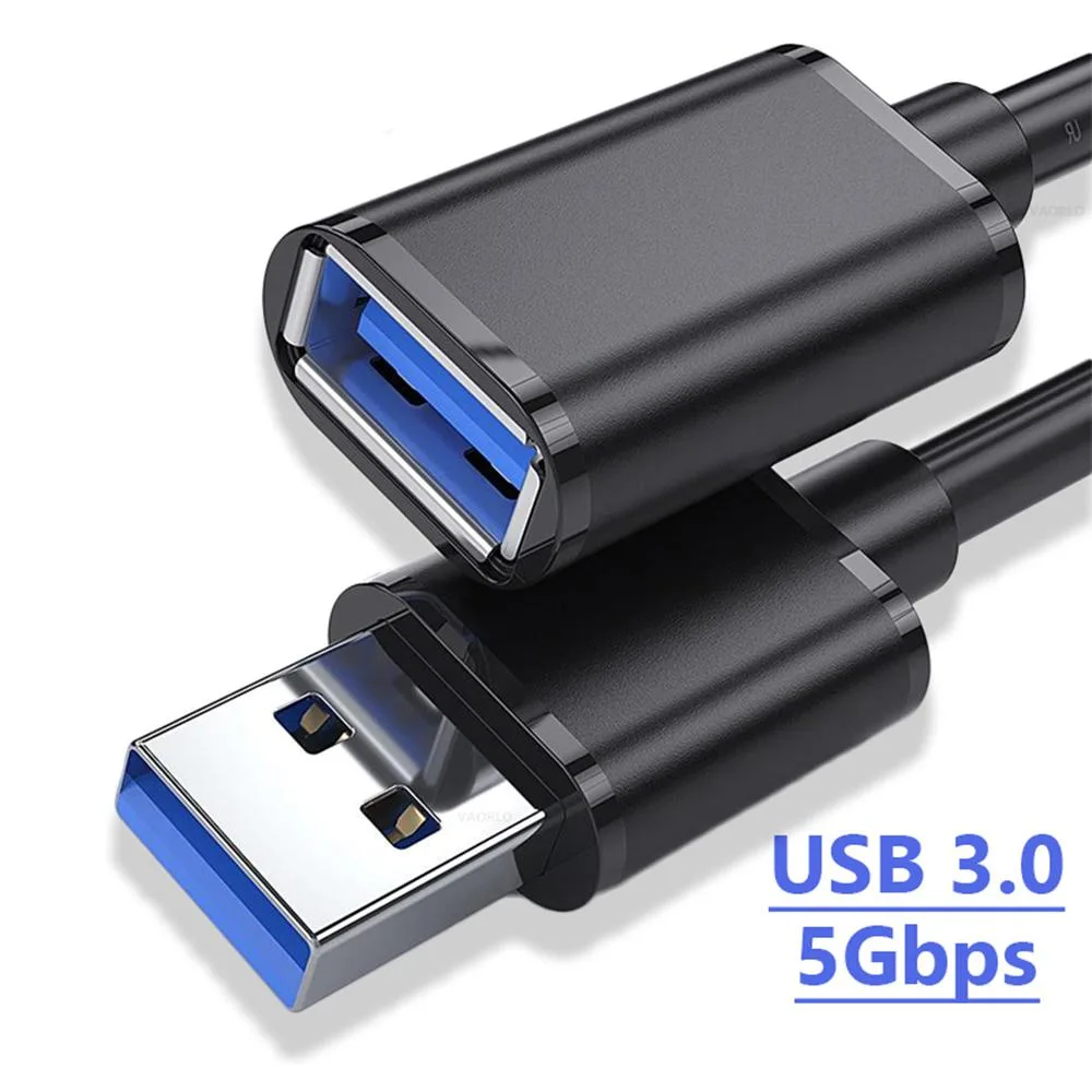 LUOM LUOM USB 3.0 Male-to-Female High-Speed Computer Camera Printer Extension Cable 1.6Ft 3-Pack — product photo