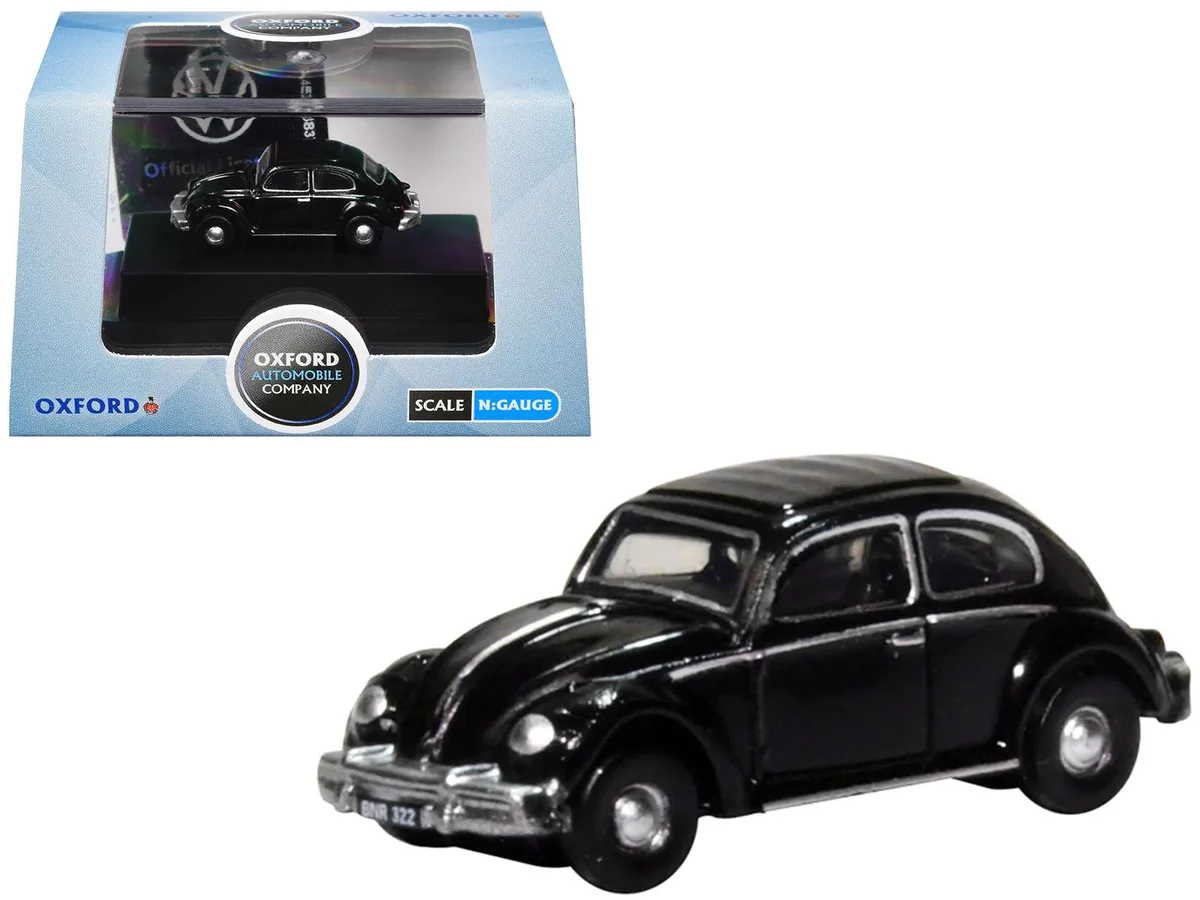 Oxford Diecast Oxford Diecast Volkswagen Beetle Black 1/148 hobby collectible — product photo
