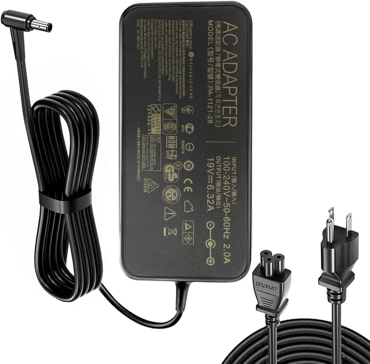 Blueskysea Blueskysea 19V 6.32A 120W AC Adapter A15-120P1A PA-1121-28 laptop charger — product photo