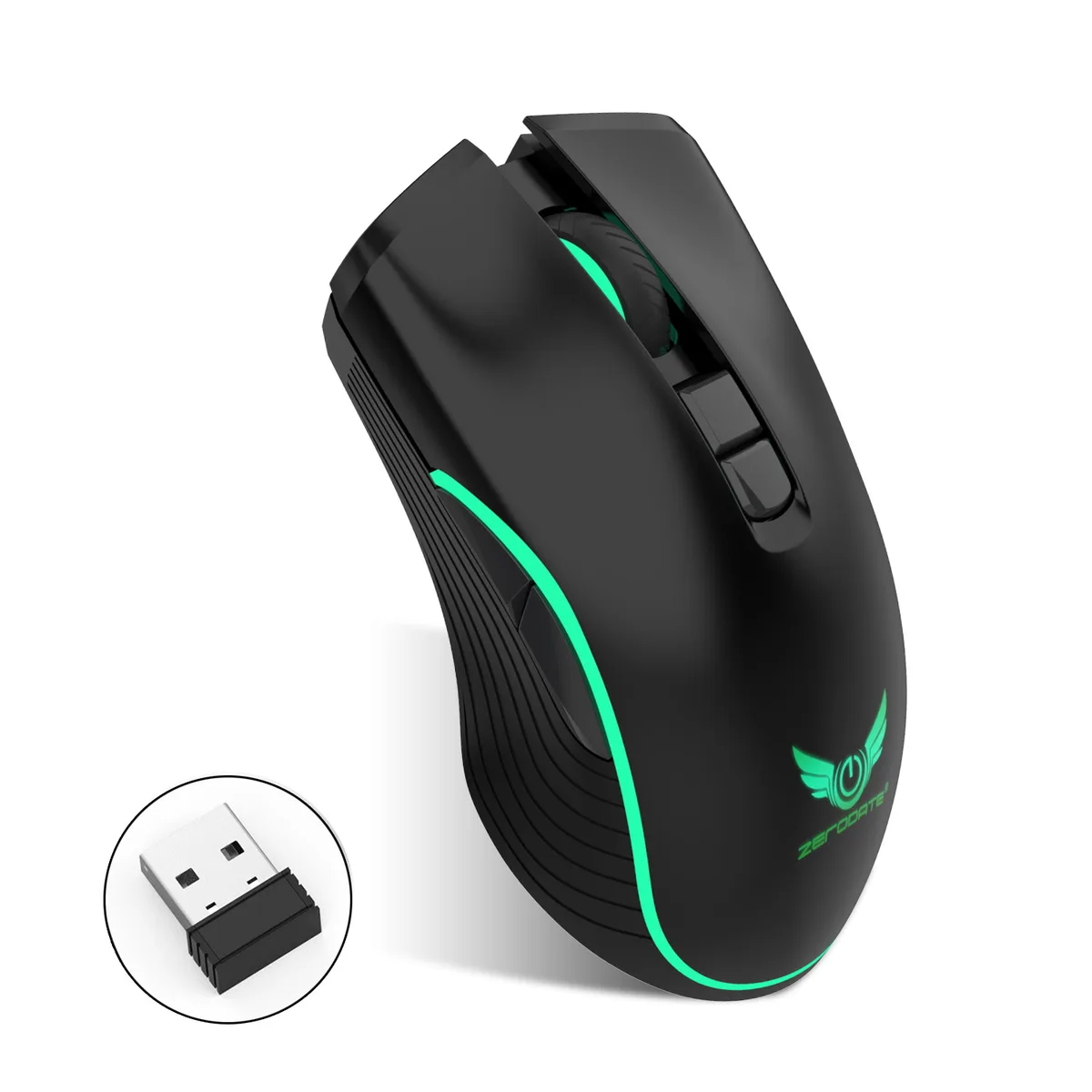 Fantech Fantech T26 wireless gaming mouse, 7 buttons, 2400 DPI, Type-C charging, RGB, black — product photo