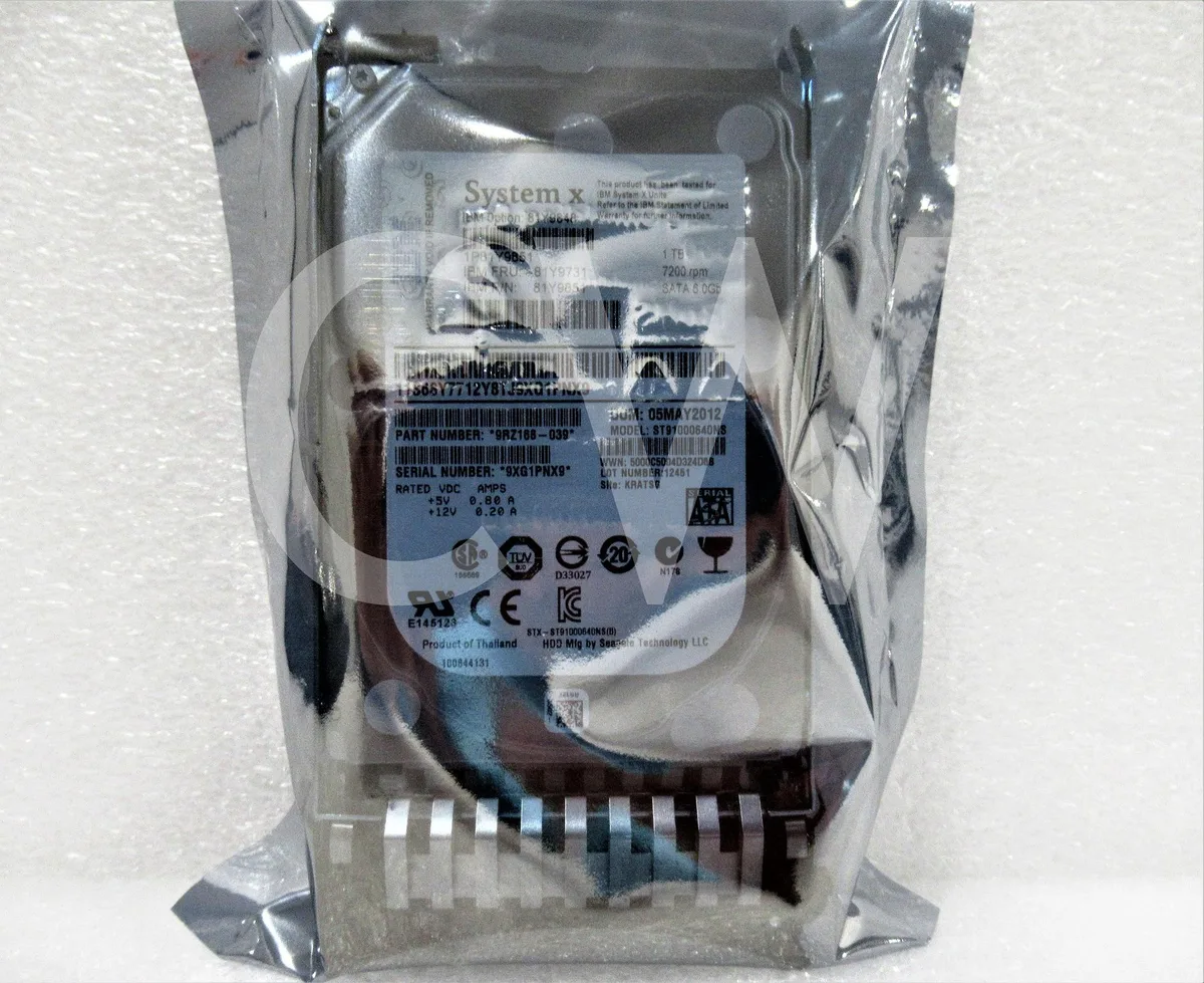 IBM IBM ST91000640NS 1TB 7200RPM 2.5" SATA internal hard drive — product photo