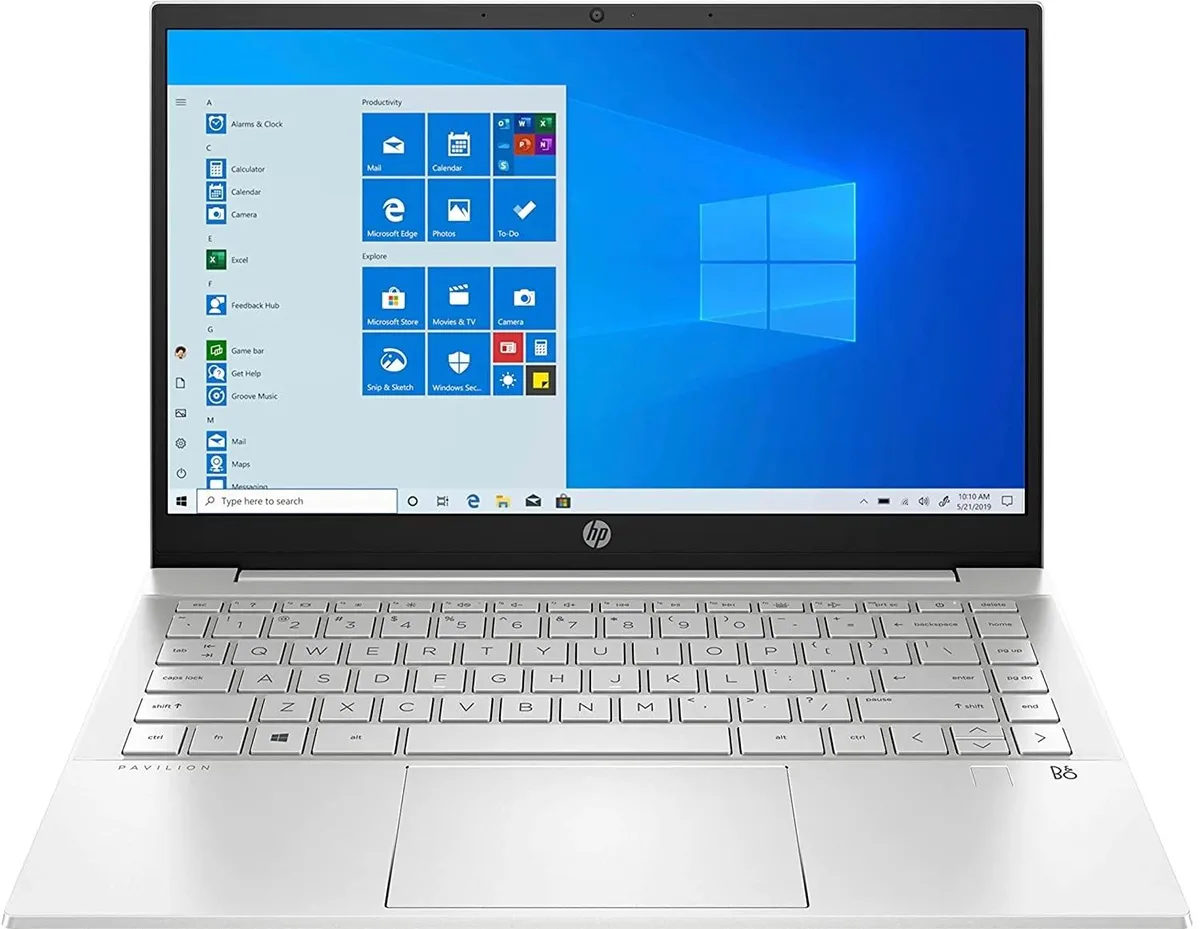 HP HP Pavilion 14 laptop Intel Core i5 10th Gen 16GB 256GB Silver — product photo