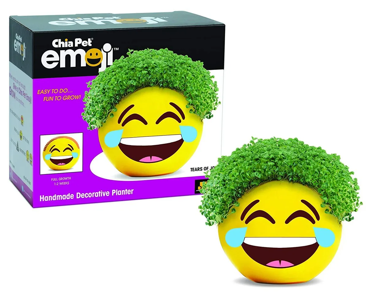 Joseph Enterprises Joseph Enterprises Chia Pet Planter Emoji Tears of Joy 18.54 × 11.43 × 20.32 cm — product photo