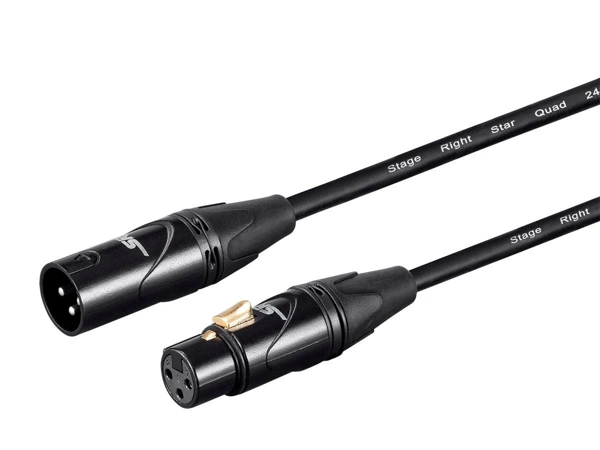 Monoprice Inc. Monoprice Starquad XLR Microphone Cable 3 Feet Black 135315 — product photo