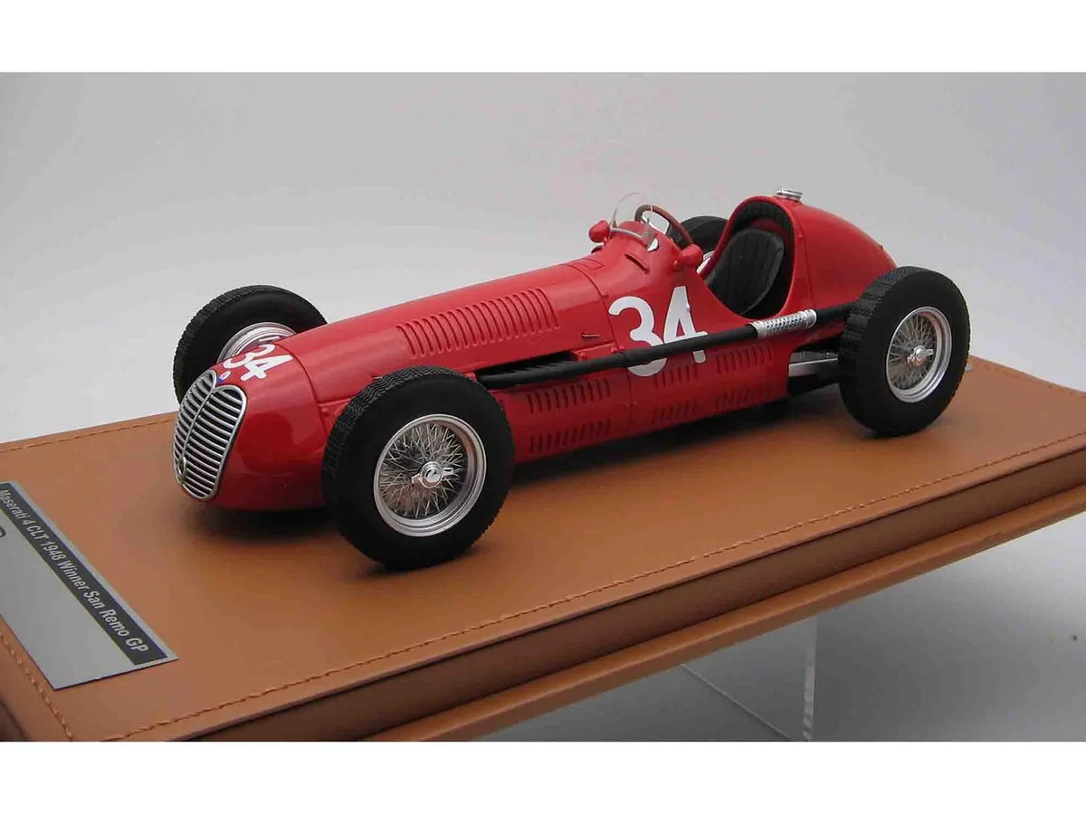 Tecnomodel Tecnomodel Maserati 4 CLT #34 San Remo GP 1948 Mythos 1/18 Limited 90 hobby collectible — product photo