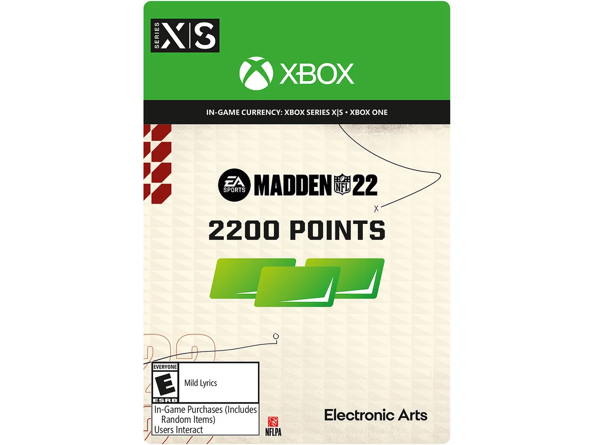 Electronic Arts Electronic Arts 7F6-00397 Madden NFL 22 2200 Points downloadable game — product photo