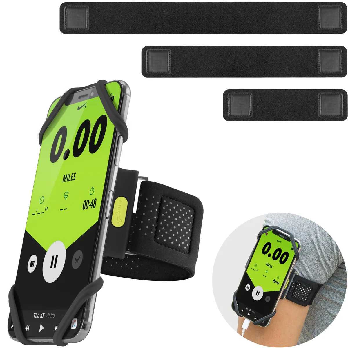 Bone Bone Run Tie Armband Black 4-6.7" 6.3-14 — product photo
