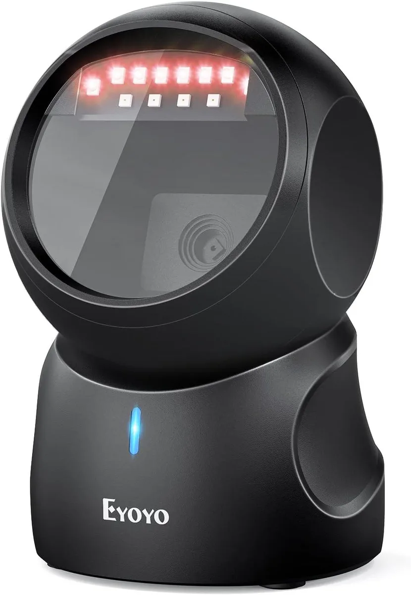 Eyoyo Eyoyo Hands-Free USB Barcode Scanner 1D 2D QR Screen Scan 30° Adjustable — product photo
