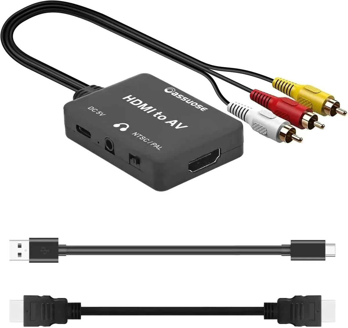 FLEANE FLEANE HDMI to RCA Audio Adapter with 3.5mm Port — product photo