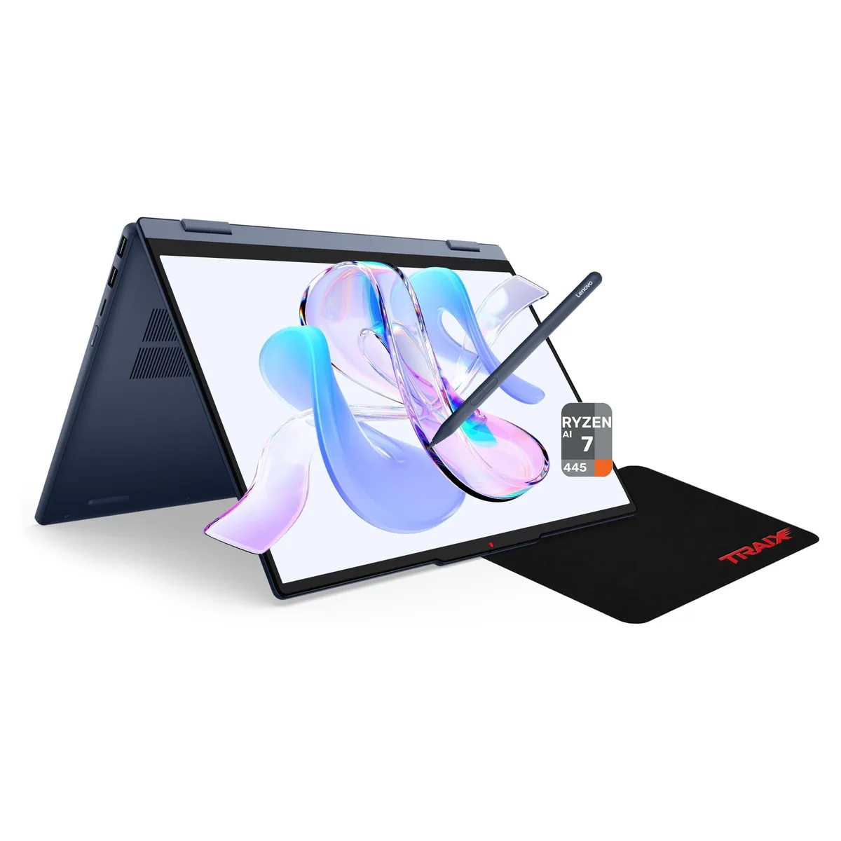 Lenovo Lenovo IdeaPad 5 2-in-1 laptop, Ryzen AI 7-445, 32 GB DDR5, 1 TB SSD, 15.3" WUXGA touchscreen, Cosmic Blue — product photo