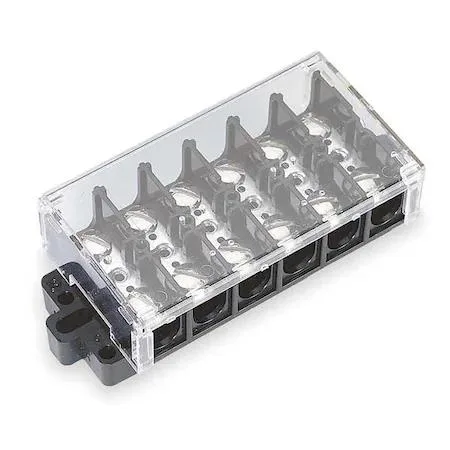 Value Brand Value Brand 6YH95 Block Cover, Plastic, 6 Pole, 2.13 in W — product photo