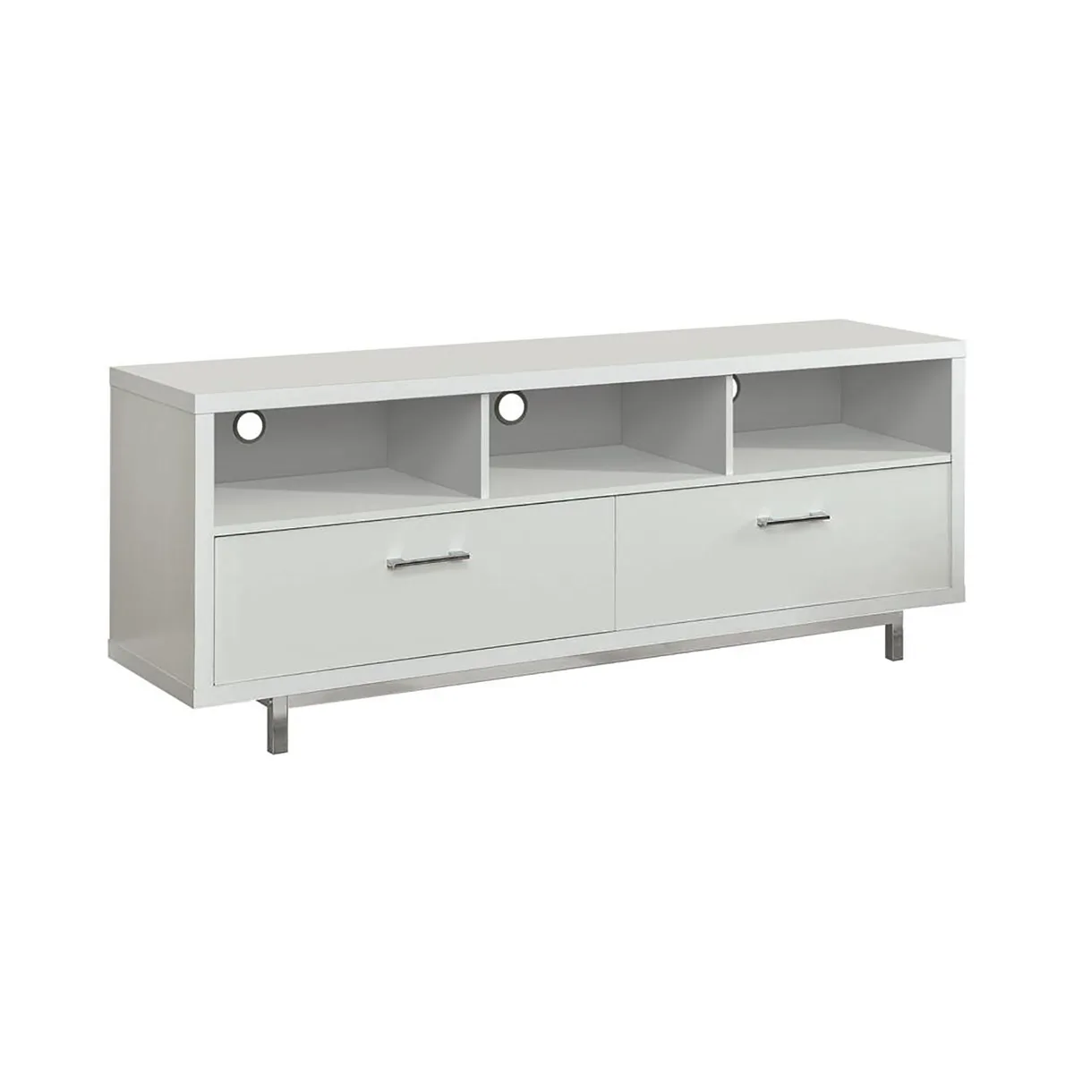 tuphen tuphen White 60-inch Drawer Storage TV Console — product photo