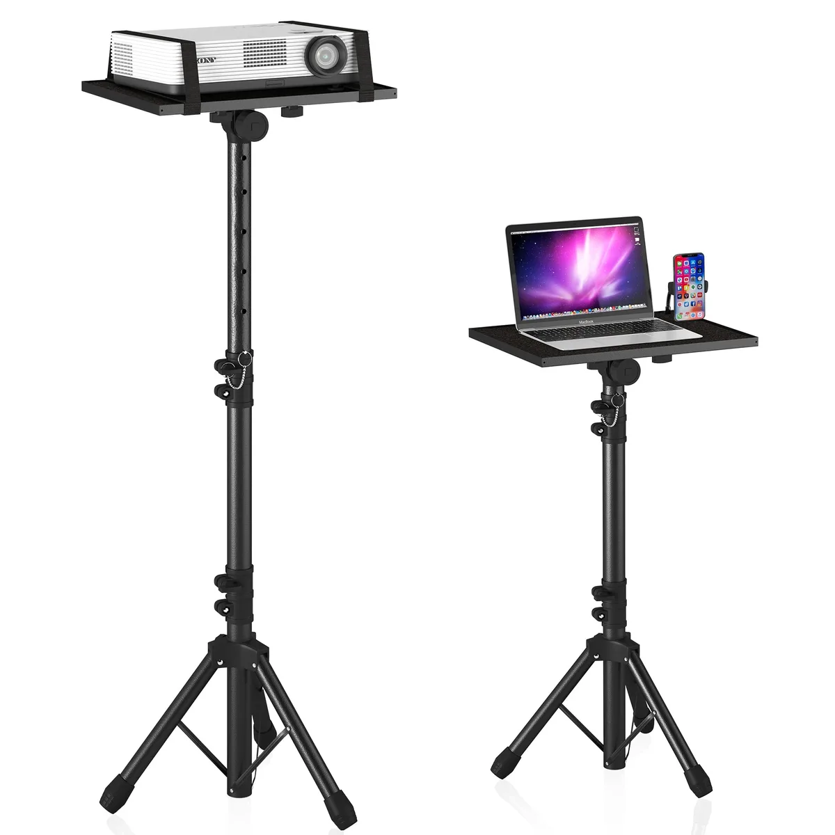  DECOSIS TA-PSZ-3 Projector Stand Tripod 23.5-46.5in Gooseneck — product photo