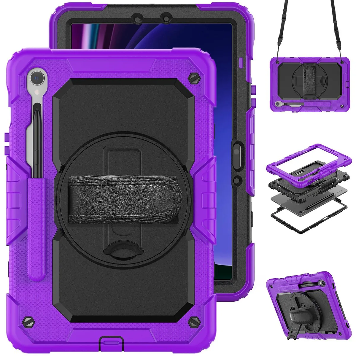 Timoom Timoom Heavy Duty Case 10.9-11 Purple 360 Stand Straps — product photo