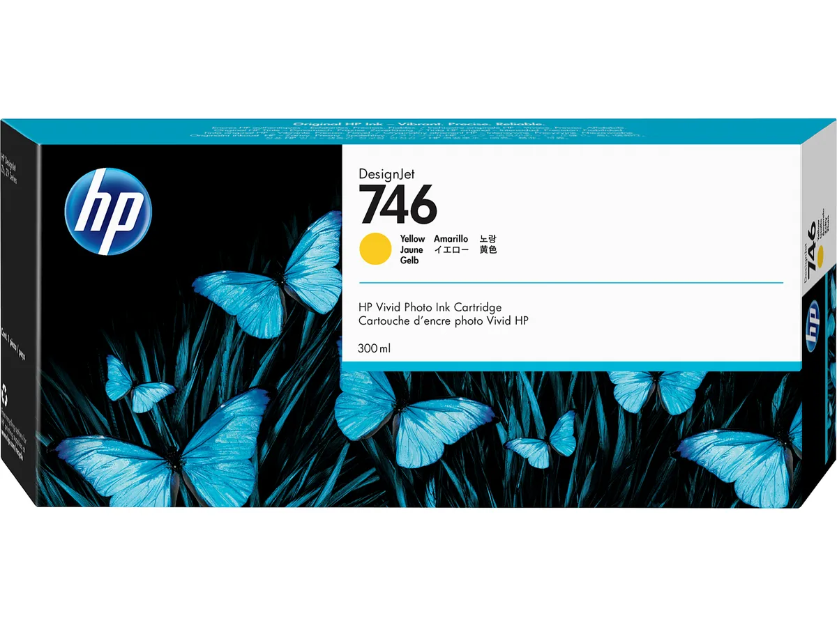 HP HP P2V79A 746 Yellow DesignJet Ink Cartridge 300-ml — product photo
