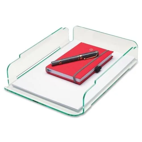 Lorell Lorell 80654 Single Stack Letter Tray 10x13 Green Acrylic — product photo