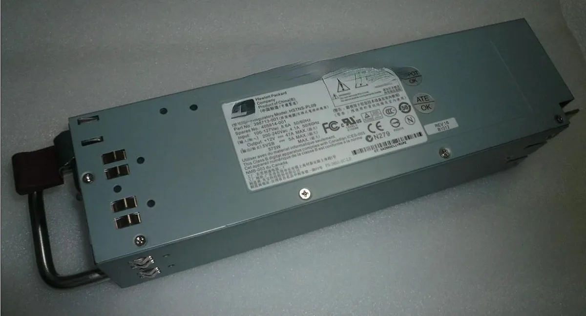 Supersuperuncle Supersuperuncle HP MSA60 MSA70 DL320S Disk Enclosure Power Supply HSTNS-P109 — product photo