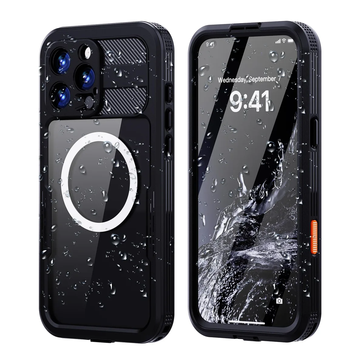 BONAEVER BONAEVER iPhone 16 Pro Waterproof Case IP68 2m Black — product photo