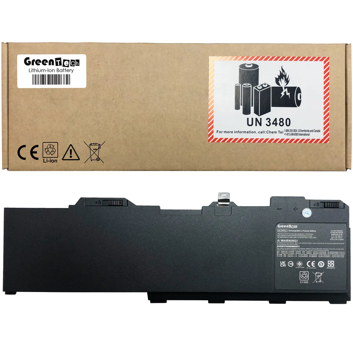 NShi NShi AL08XL 94WHR 8-cell laptop battery for HP ZBook Fury 15 17 G7 G8 — product photo